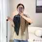 Autumn new fashion large square scarf French elegant celebrity fashion temperament silk scarf female