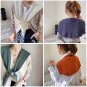 Autumn and winter new sweet fashion multi-color isn wind literary female knitted shawl scarf