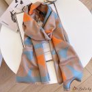 New imitation cashmere scarf ladies letters printed warm long scarf shawl