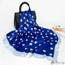 Summer new simulation silk scarf female 90 * 90CM square scarf simple polka dot large square scarf s