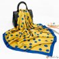 Summer new simulation silk scarf female 90 * 90CM square scarf simple polka dot large square scarf s