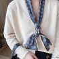 The new floating belt 17 * 155 simulation silk long strip silk scarf female tie neck travel photo sc
