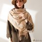 Autumn and winter new imitation cashmere scarf ladies warm fringe scarf classic plaid retro wind sha