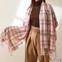 Autumn and winter new imitation cashmere scarf ladies warm fringe scarf classic plaid retro wind sha