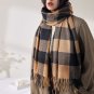 Autumn and winter new imitation cashmere scarf ladies warm fringe scarf classic plaid retro wind sha