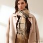 Autumn and winter new imitation cashmere scarf ladies warm fringe scarf classic plaid retro wind sha