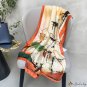 New Chinese wind simulation silk scarf female landscape painting decorative wind large shawl scarf