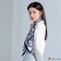 New simulation silk scarf female flow twill silk printed decorative scarf square scarf shawl scarf