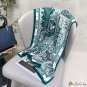 New simulation silk scarf female flow twill silk printed decorative scarf square scarf shawl scarf