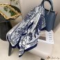 New simulation silk scarf female flow twill silk printed decorative scarf square scarf shawl scarf