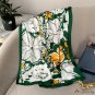 New light luxury temperament fashion silk scarf female print Li brocade satin decoration large shawl