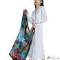 The new simulation silk scarf female sweet wind fashion printing large square scarf twill silk heads