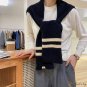 2021 autumn and winter new Japanese large shawl female Dongdaemun multicolor literary warm thickened