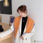 Autumn and winter new simulation silk scarf female decorative stripes twill silk large square scarf