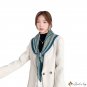 Autumn and winter new simulation silk scarf female decorative stripes twill silk large square scarf