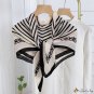 New simulation silk scarf female fashion large square scarf headscarf pressure wrinkle stretch plaid
