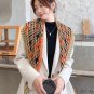 Autumn and winter new simulation silk scarf female decorative stripes twill silk large square scarf