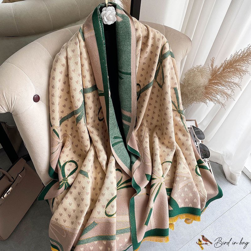 New imitation cashmere color grid scarf female autumn and winter plaid scarf tassel shawl students s
