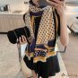 New imitation cashmere color grid scarf female autumn and winter plaid scarf tassel shawl students s