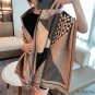 Autumn and winter new letter warm scarf female double-sided imitation cashmere shawl female models
