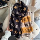 New big brand imitation cashmere scarf double-sided female jacquard warm scarf shawl
