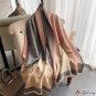 New imitation cashmere scarf autumn and winter female splicing long jacquard warm thickened tassel d