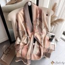 Imitation cashmere scarf female autumn and winter warm printing new scarf double-sided cashmere scar