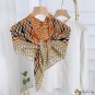 New fashion light luxury simulation silk scarf female 100cm twill silk headscarf printing pressure w