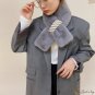 The new plush scarf female winter fashion warm imitation rabbit hair student scarf neck protector an