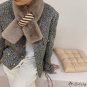 The new plush scarf female winter fashion warm imitation rabbit hair student scarf neck protector an