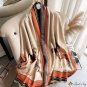 New big brand imitation cashmere scarf female jacquard fringe warm double-sided scarf shawl