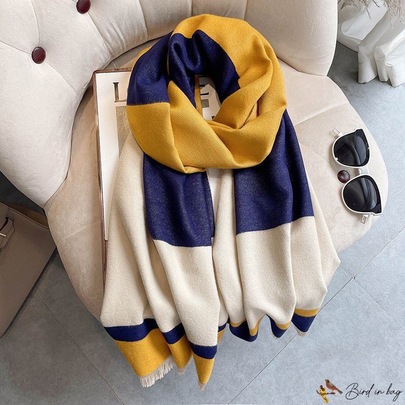 Autumn and winter new imitation cashmere scarf women thickening warm scarf shawl