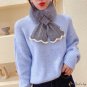 New plush scarf female winter warm imitation rabbit fur student scarf neck protector cold thickened 