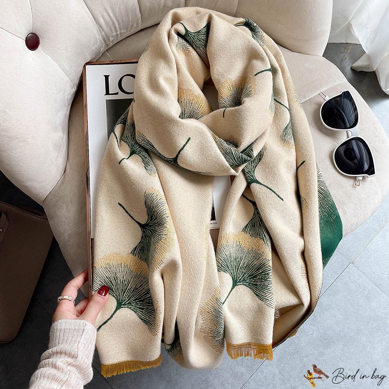 New imitation cashmere color grid scarf female autumn and winter plaid scarf tassel shawl students s