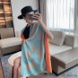 New imitation cashmere color grid scarf female autumn and winter plaid scarf tassel shawl students s