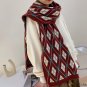 Autumn and winter new woolen scarf large shawl fashion multicolor literary female warm knitted scarf