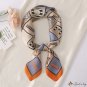 New 70cm simulation silk scarf silk scarf tied neck decoration female small square scarf