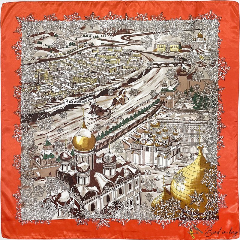 New simulation of silk scarf female 90 * 90CM square scarf Muslim cashew headscarf