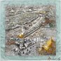 New simulation of silk scarf female 90 * 90CM square scarf Muslim cashew headscarf