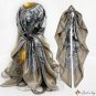 New simulation of silk scarf female 90 * 90CM square scarf Muslim cashew headscarf