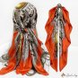 New simulation of silk scarf female 90 * 90CM square scarf Muslim cashew headscarf