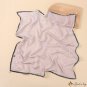 New simulation silk scarf women's simple pure color light gauze scarf pearl small square scarf scarf