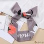 Pointed small floating ribbon female silk scarf simulation silk satin simple career neck scarf Pin h