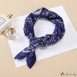 New digital twill silk scarf women 53cm small square scarf small neck scarf hair tied around the sca