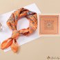 New digital twill silk scarf women 53cm small square scarf small neck scarf hair tied around the sca