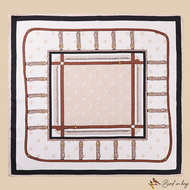 90cm twill silk simulation silk scarf female large square scarf fashion decorative neck scarf scarf