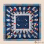 New simulation silk scarf female digital printing twill silk 53cm professional neck scarf square sca