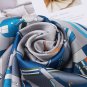 New simulation silk scarf female digital printing twill silk 53cm professional neck scarf square sca