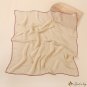 New simulation silk scarf women's models simple wind pure color thin section cloud pattern yarn scar