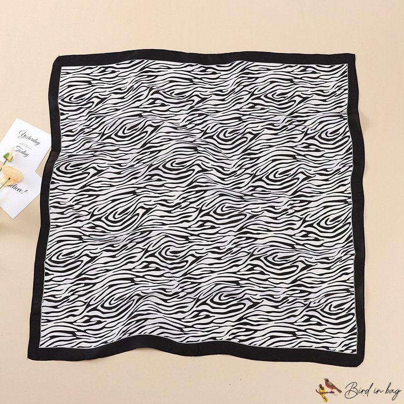 New 70cm simulation silk scarf female satin chiffon tie neck decoration female small square scarf